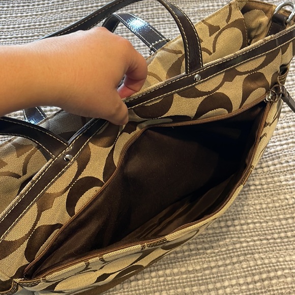 Brown Coach Diaper Bag - Picture 6 of 13
